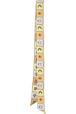 Nanushka Totem-print silk head scarf