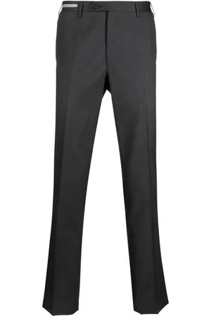 Peter England Formal Trousers  Buy Peter England Men Blue Textured Slim  Fit Formal Trousers Online  Nykaa Fashion