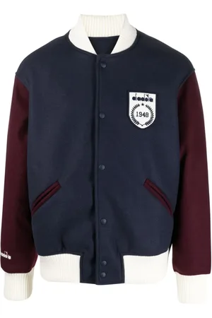 Shop Logo patch varsity jacket Online