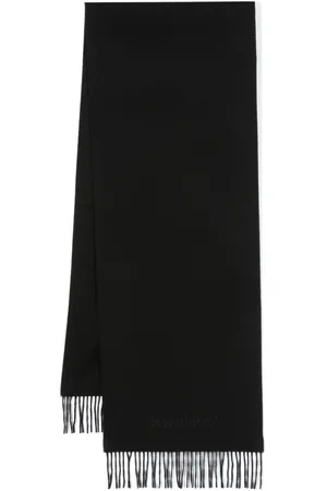 Saint Laurent Logo-embroidered cashmere scarf