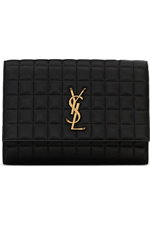 Monogram Quilted Leather Wallet Clutch