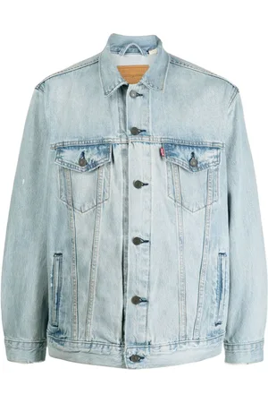 Men's Solid Blue Spread Collar Jacket – Levis India Store