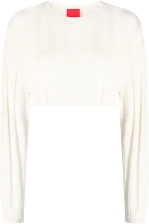 Cashmere In Love Remy ribbed-knit cropped jumper