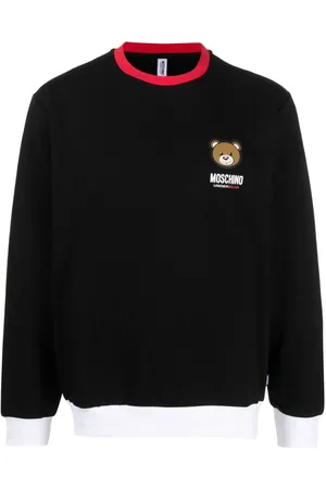 Moschino monogram-jacquard Crew Neck Jumper - Brown