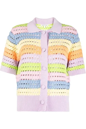 OLIVIA RUBIN Striped cotton cardigan
