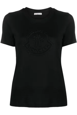 Moncler Crystal-embellished logo cotton T-shirt