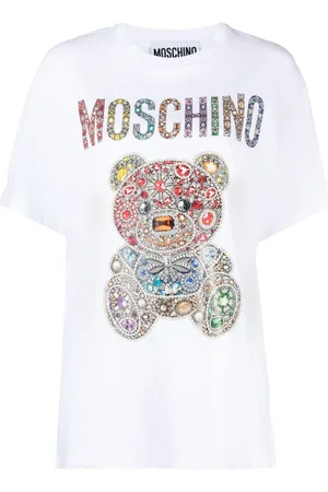 BARROW Teddy-Bear Motif logo-print T-shirt - Farfetch