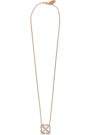 Off-White Arrows crystal-embellished Pearl Necklace - Farfetch