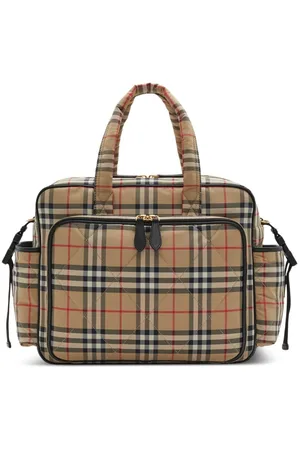 Burberry Vintage Check-pattern quilted changing bag