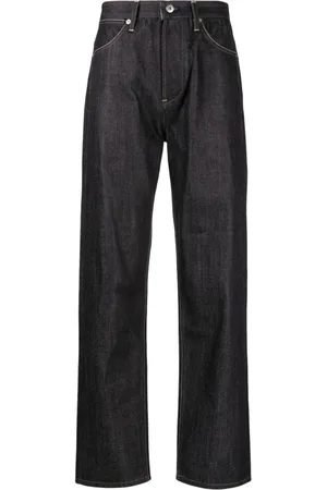 Jil Sander Contrast-stitching cotton jeans