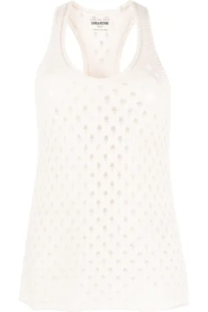 Zadig & Voltaire Abbie perforated cashmere-blend top