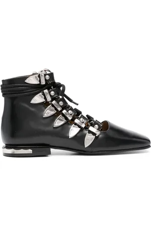 TOGA PULLA Lace-up leather ankle boots