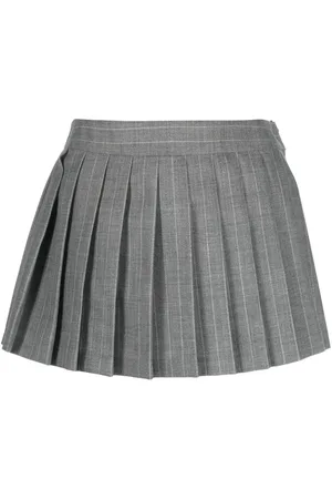 Grey pleated outlet skirt 30