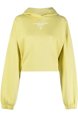 Calvin Klein Logo-print cropped hoodie