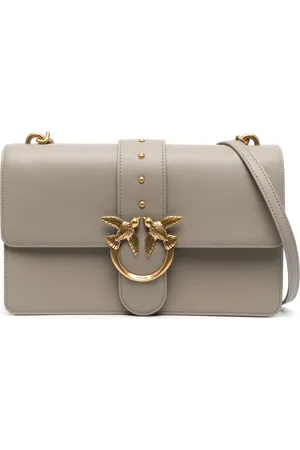 Pinko Love leather crossbody bag
