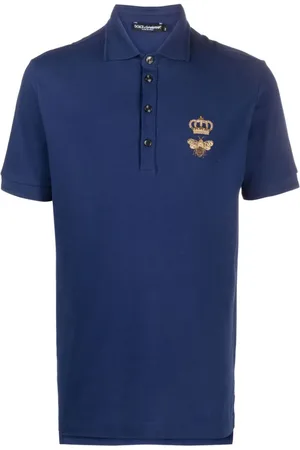 Dolce & Gabbana Embroidered emblem polo shirt