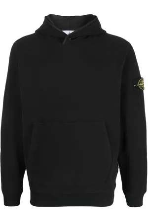 Stone Island Compass-patch cotton hoodie