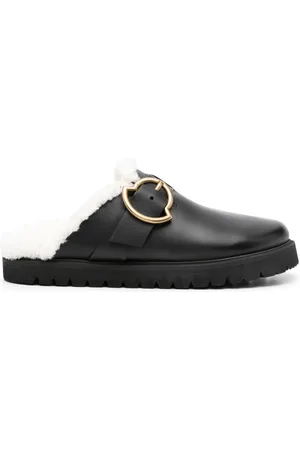 Moncler Bell leather mules