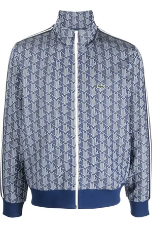 Lacoste Monogram-pattern long-sleeved sweatshirt