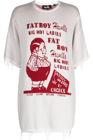 HACULLA Fat Boy intarsia-knit frayed jumper