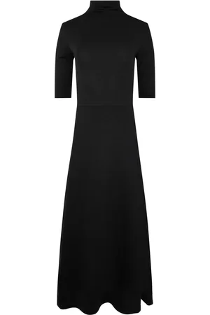 Vince Roll-neck fine-knit midi dress