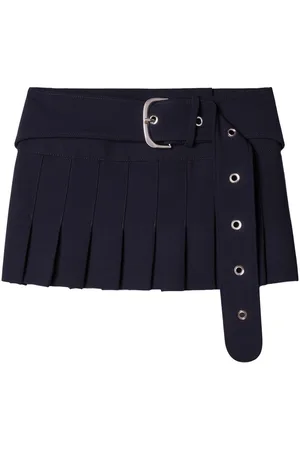 OFF-WHITE Belted pleated miniskirt