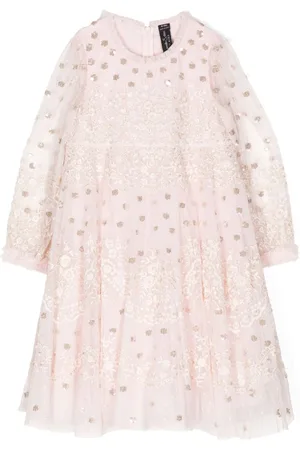 Needle & Thread Beatrice polka-dot flared dress