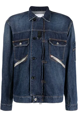 SACAI Straight-point collar cotton jacket
