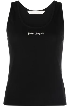 Palm Angels Logo-print racerback top