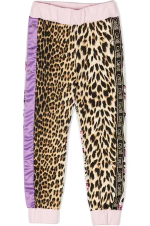 Roberto Cavalli Mix-print track pants
