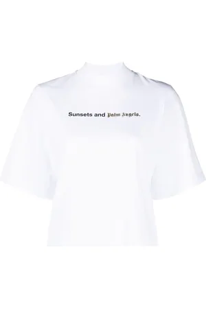 Palm Angels Sunsets-print jersey T-shirt