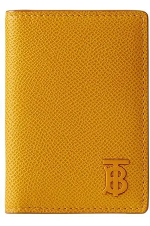 Men's Grainy Leather TB Money Clip Wallet, BURBERRY