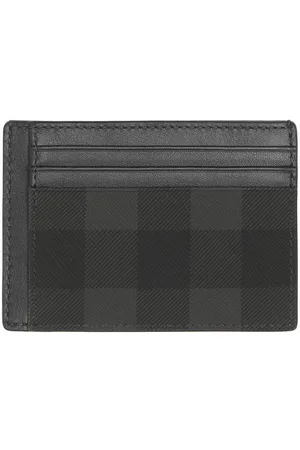 Burberry Exaggerated Check Card Holder with Money Clip