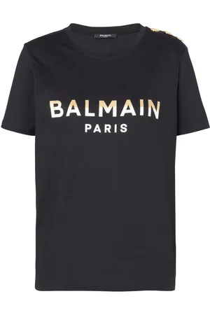 Balmain Three-button logo-print T-shirt