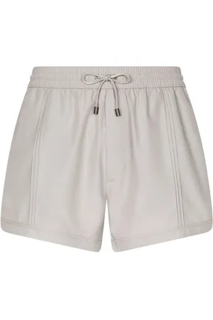 Dolce&Gabbana Men's Bicolor Logo Long Swim Shorts
