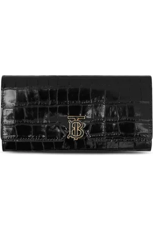 Burberry Logo-plaque leather wallet