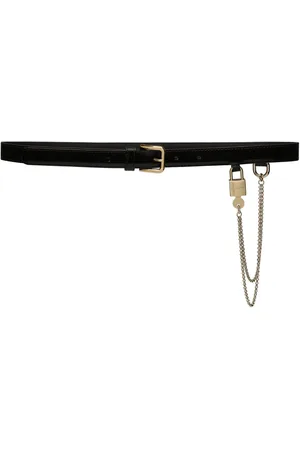 Dolce & Gabbana Chain-link patent leather belt