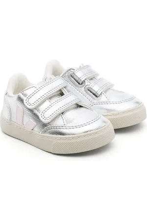 Veja V-12 metallic ChromeFree leather sneakers