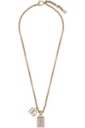 Dolce & Gabbana Logo-lettering chain-link detailing necklace