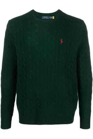Ralph Lauren Polo Pony-motif cable-knit jumper