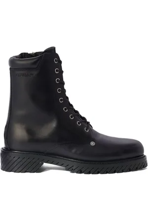 OFF-WHITE Diag-sole lace-up combat boots