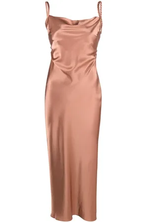 Nanushka Fiore satin slip midi dress