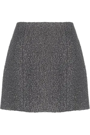 Patou Textured-knit mini skirt