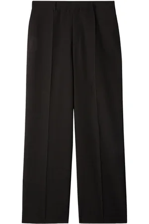 OFF-WHITE OW-embroidered wool tailored trousers