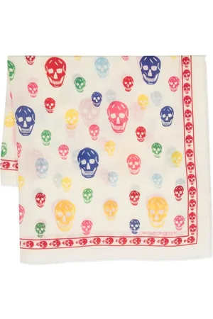 Alexander McQueen Skull-print wool scarf