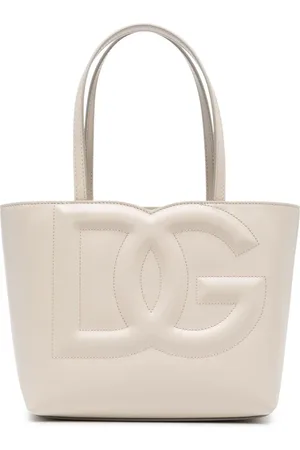Dolce & Gabbana Small DG logo leather tote bag
