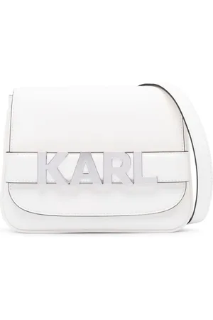 Karl Lagerfeld K/Letters recycled-leather shoulder bag