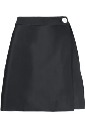 Lee Mathews Button-detail high-waist miniskirt