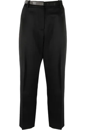Fabiana Filippi Crystal-embellished high-waist trousers