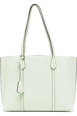 Tory Burch Meadow Mist Calf Leather Mini Perry Tote Bag